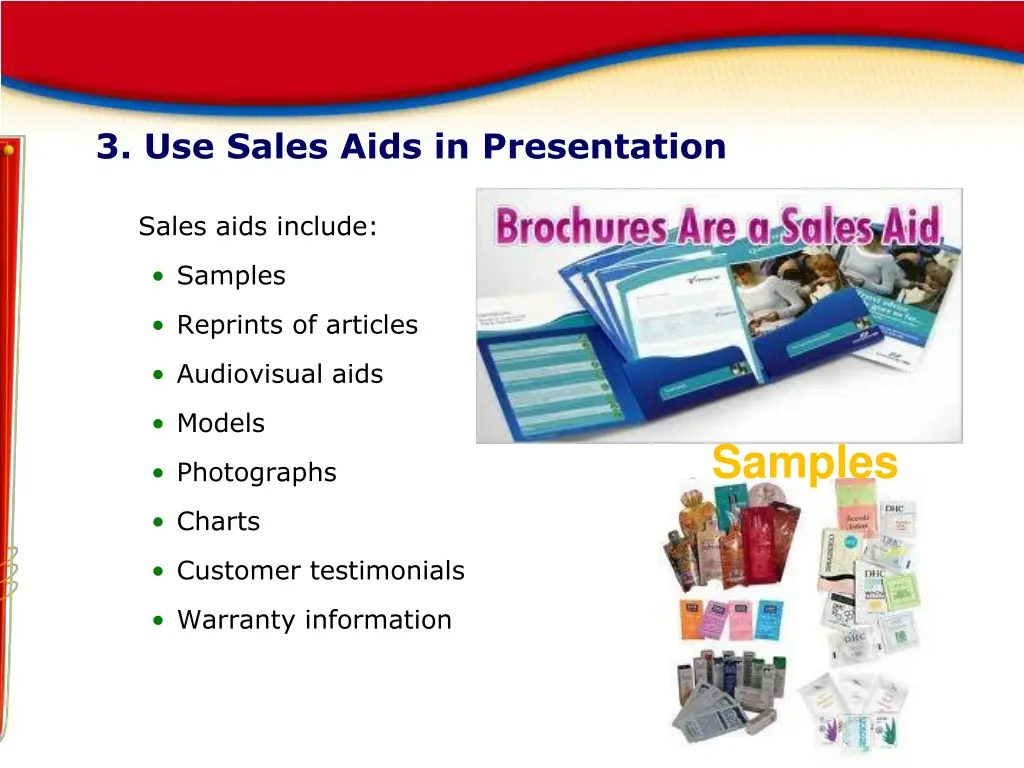 3 use sales aids in presentation