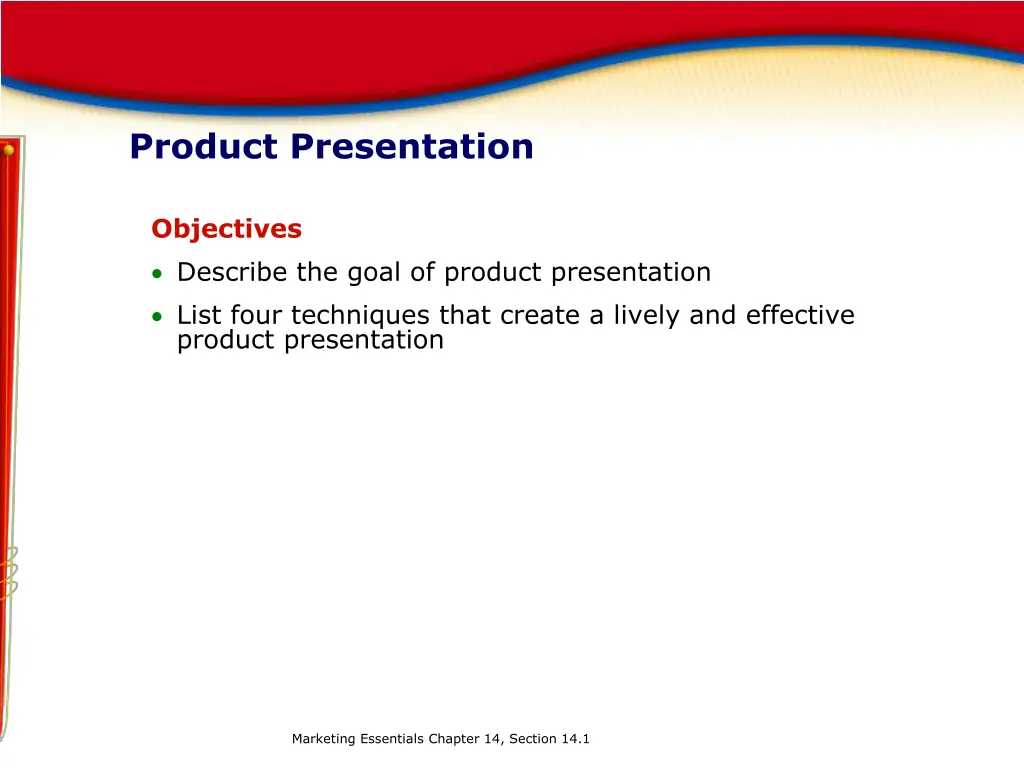 product presentation