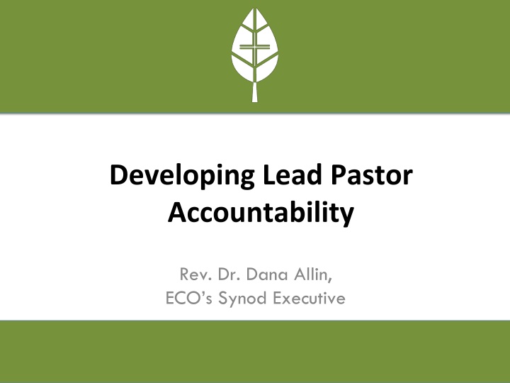 developing lead pastor accountability