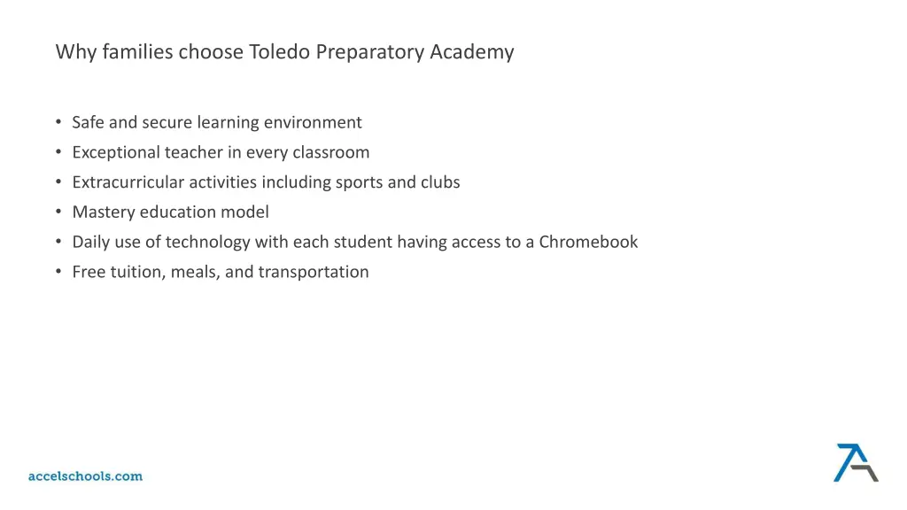 why families choose toledo preparatory academy