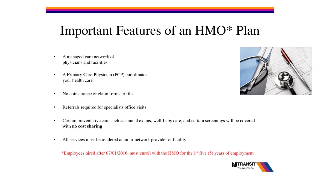 important features of an hmo plan