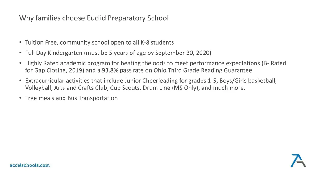 why families choose euclid preparatory school