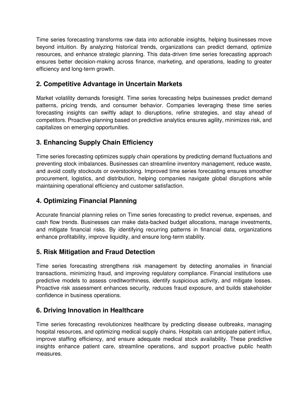 time series forecasting transforms raw data into