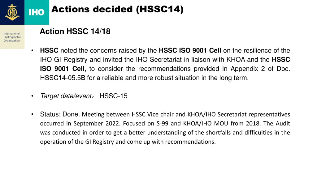 actions decided hssc14