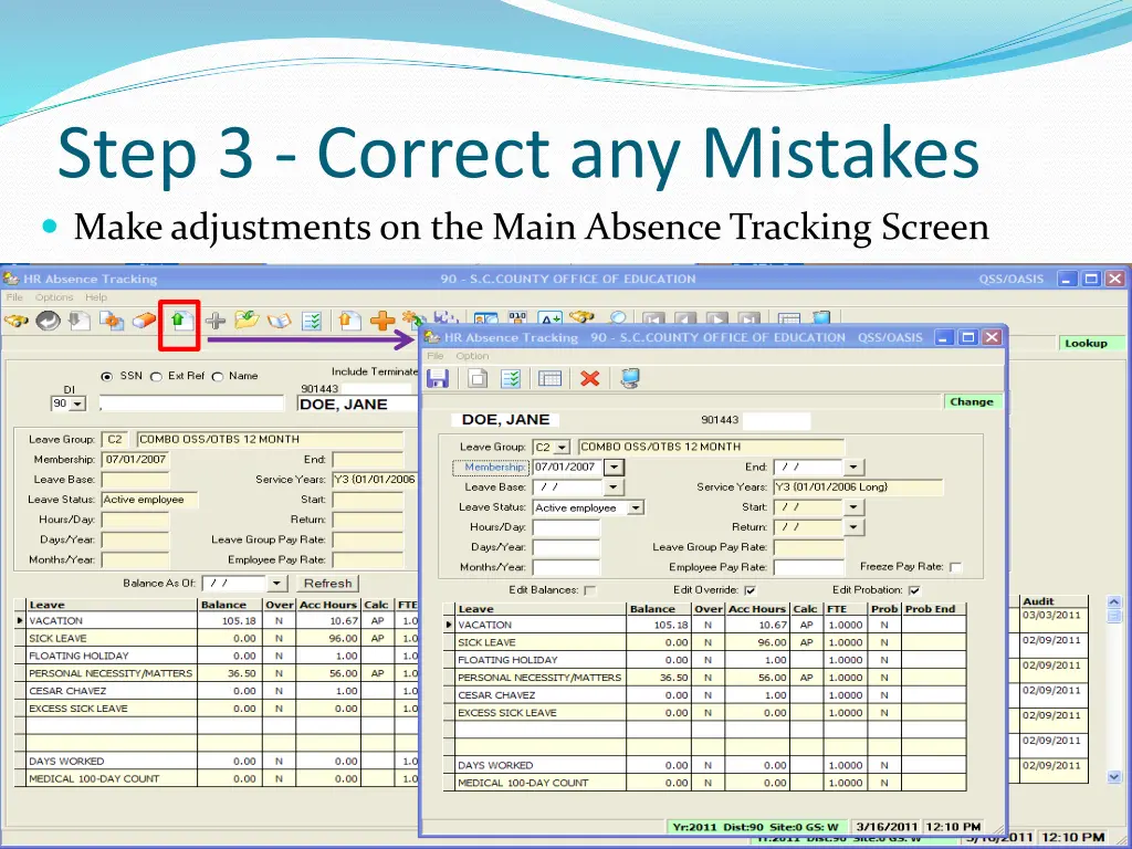 step 3 correct any mistakes make adjustments