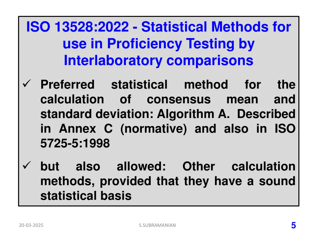 iso 13528 2022 statistical methods 1