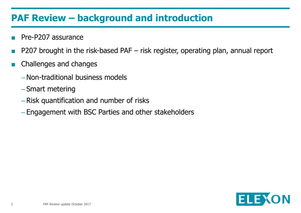 paf review background and introduction