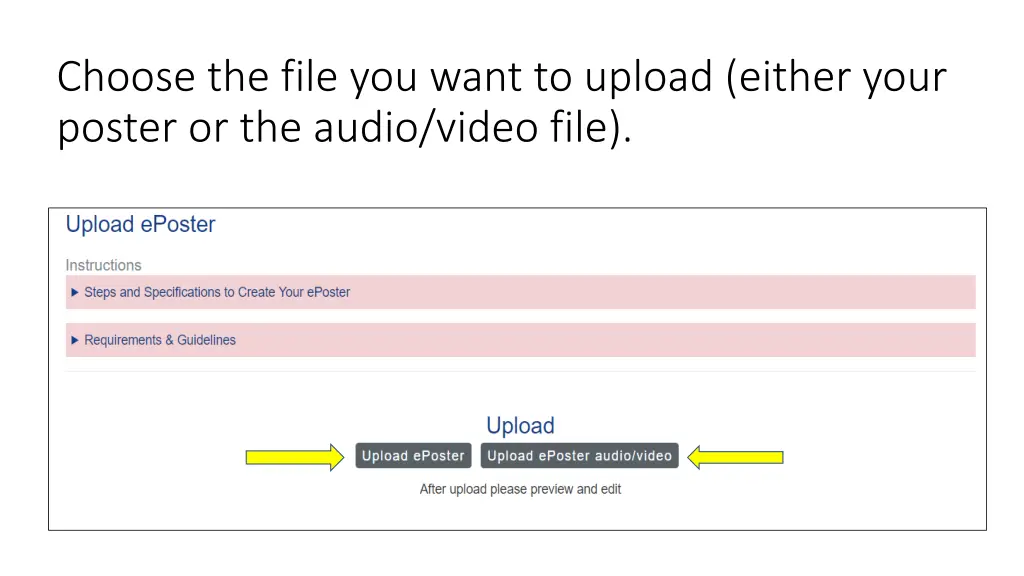 choose the file you want to upload either your