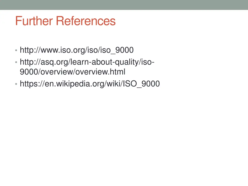 further references