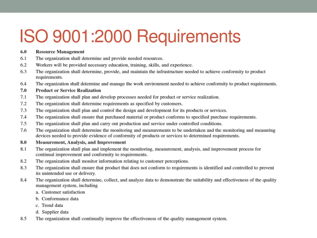 iso 9001 2000 requirements 1