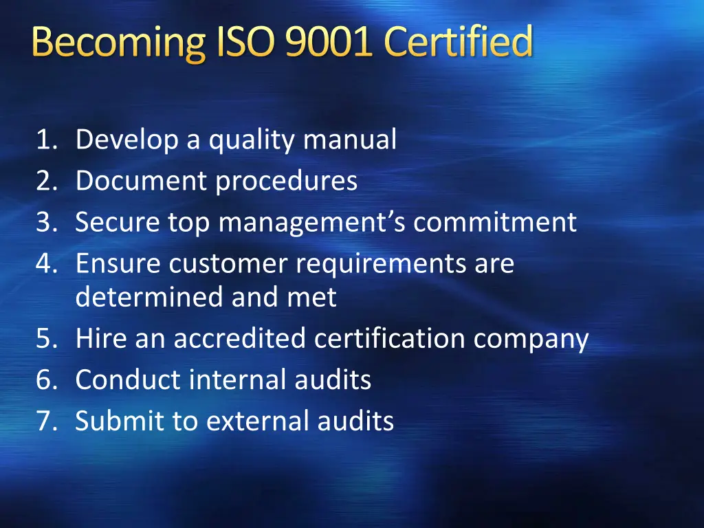 becoming iso 9001 certified