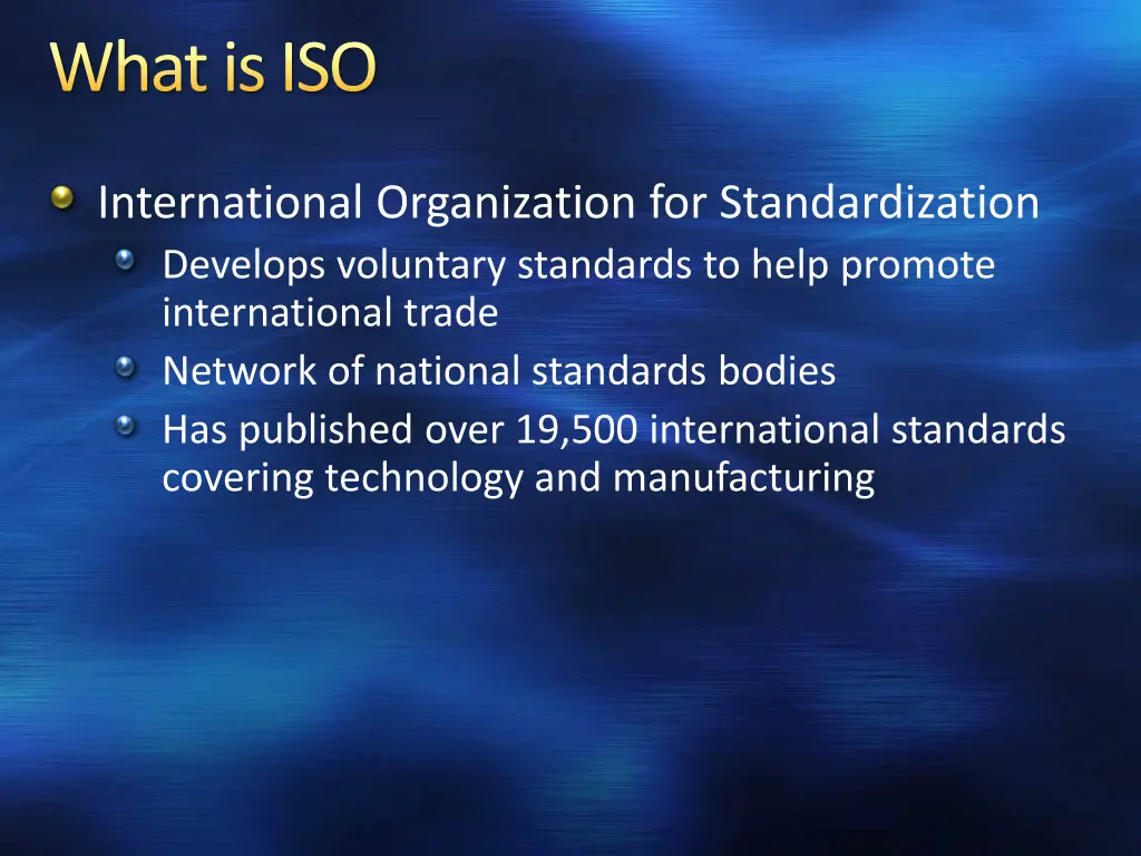 what is iso