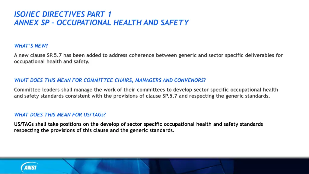 iso iec directives part 1 annex sp occupational