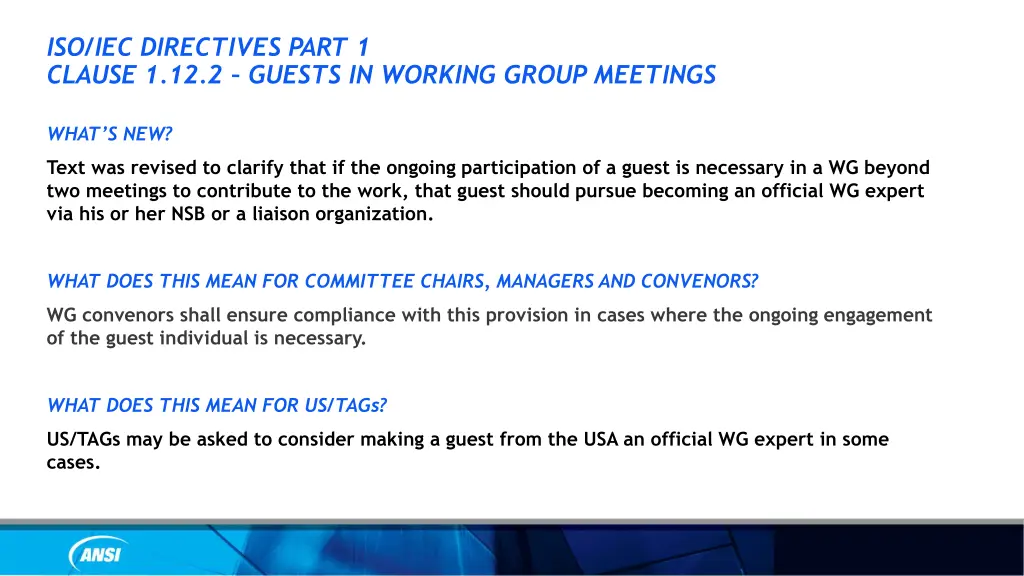iso iec directives part 1 clause 1 12 2 guests