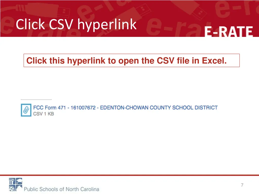 click csv hyperlink