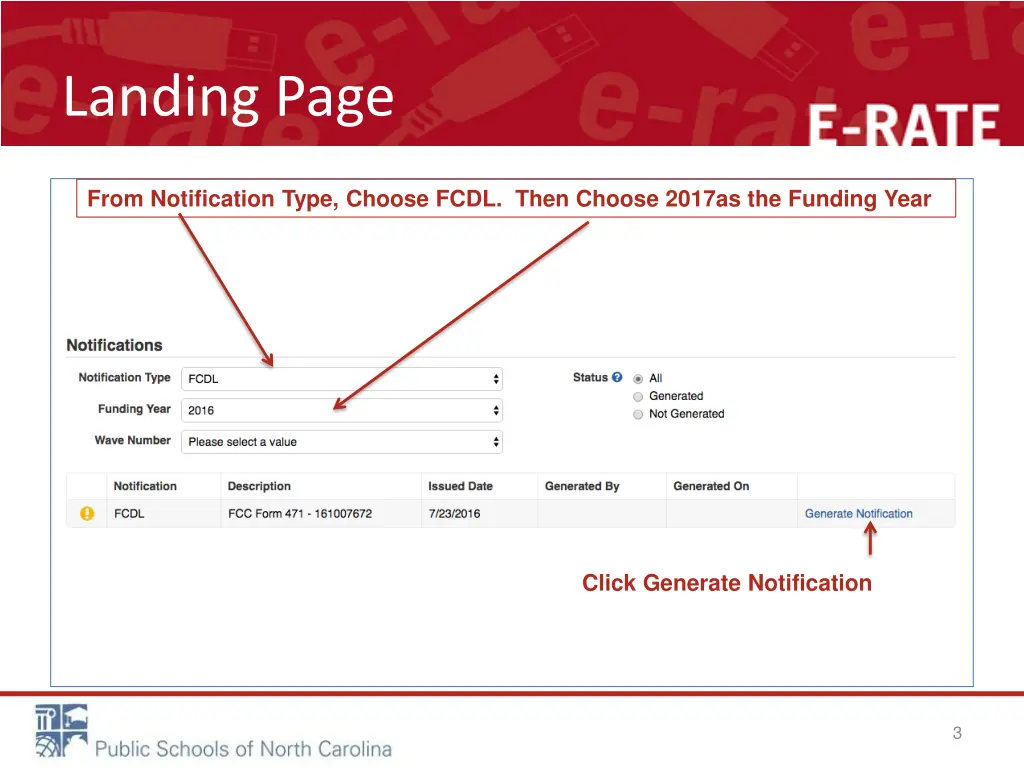 landing page
