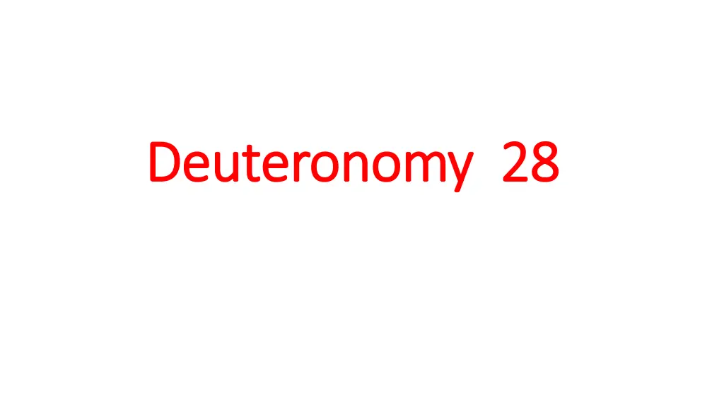 deuteronomy 28 deuteronomy 28