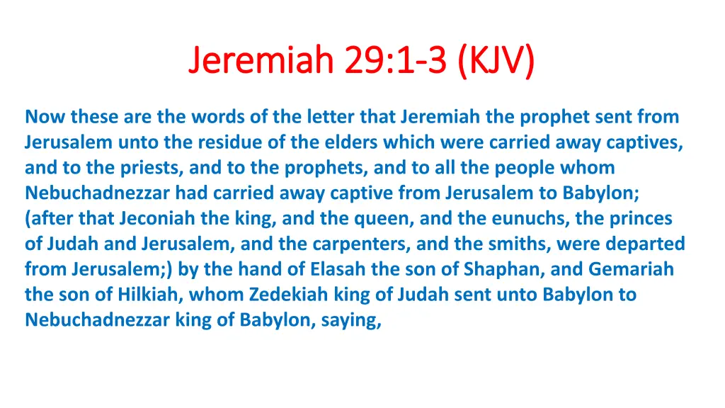 jeremiah 29 1 jeremiah 29 1 3 kjv