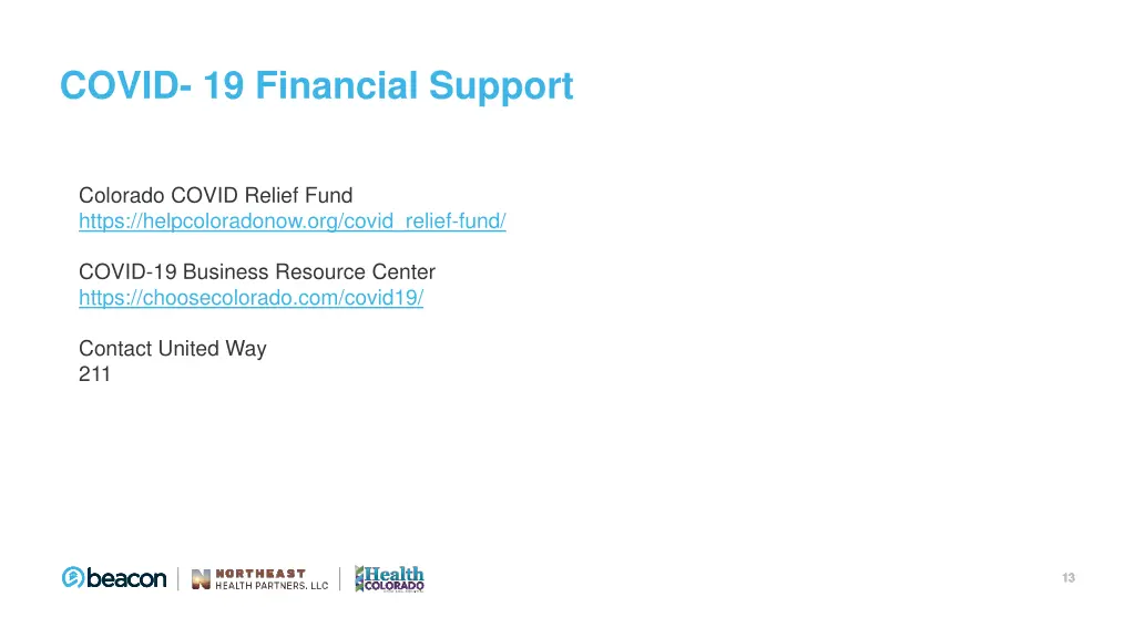 covid 19 financial support
