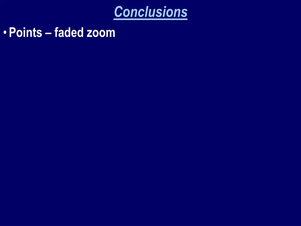 conclusions