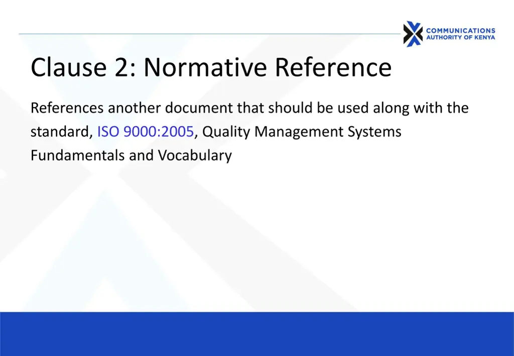 clause 2 normative reference