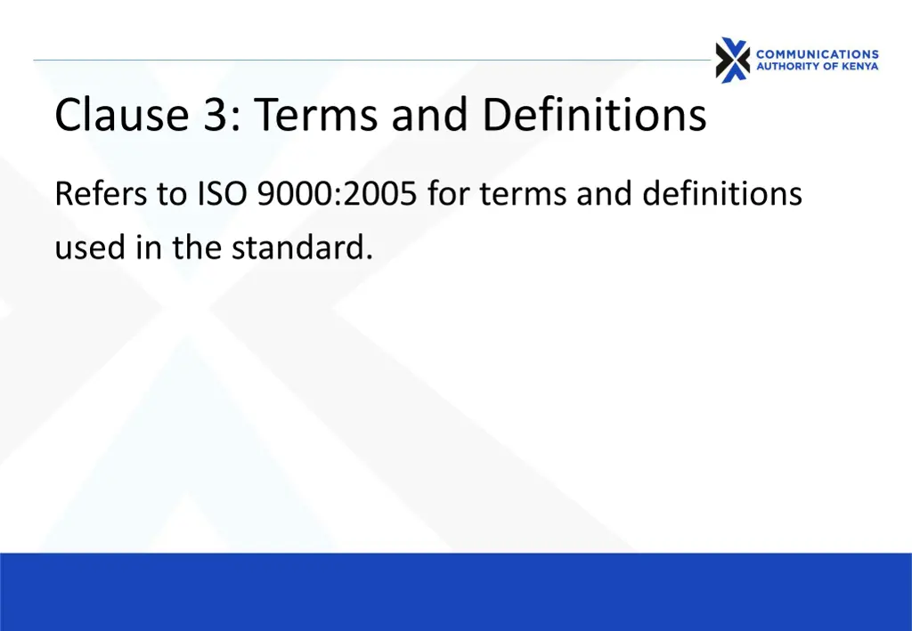 clause 3 terms and definitions