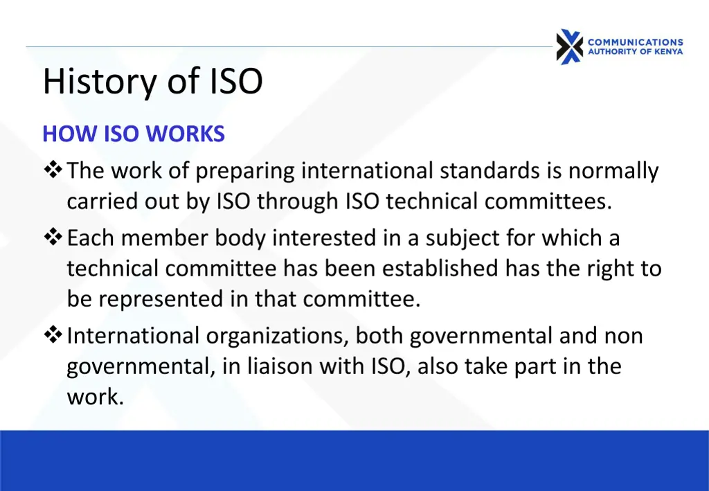 history of iso 1