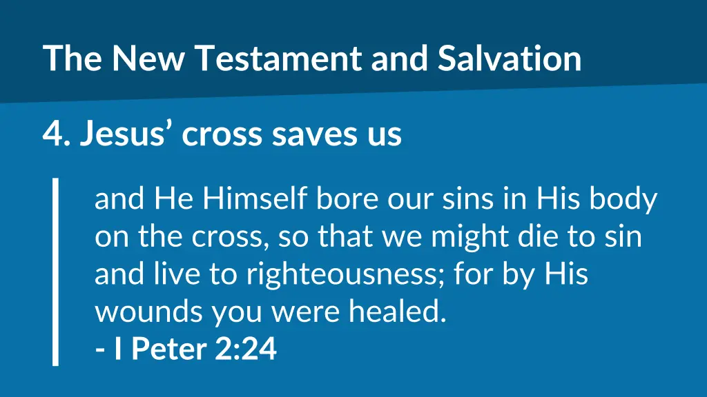 the new testament and salvation 3