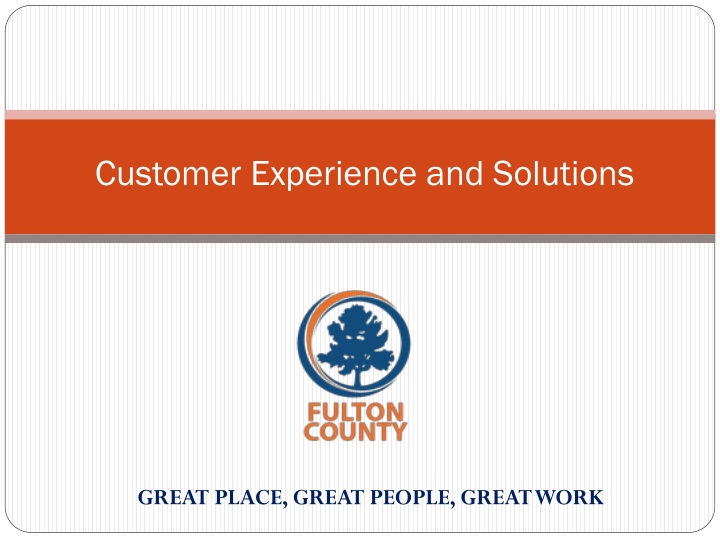 customer experience and solutions