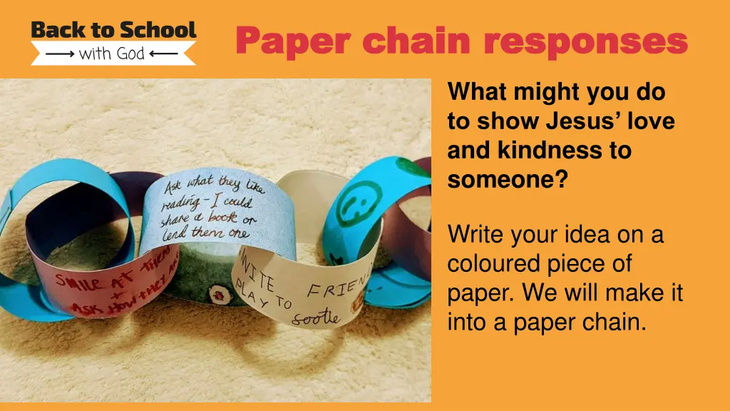 paper chain responses paper chain responses