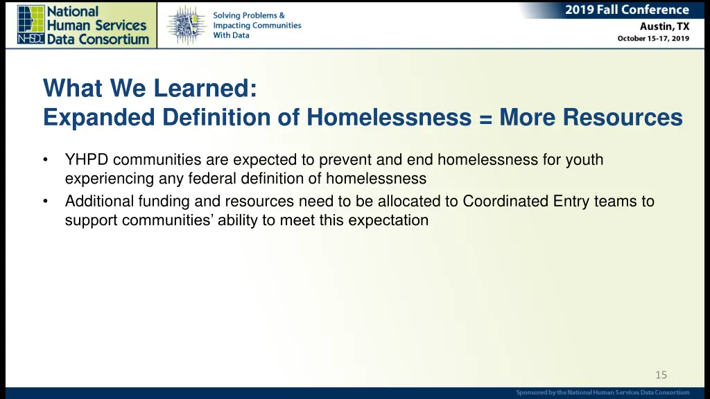 what we learned expanded definition