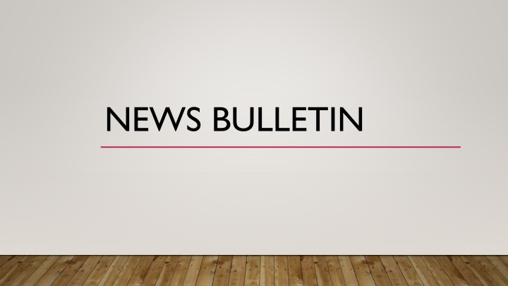 news bulletin
