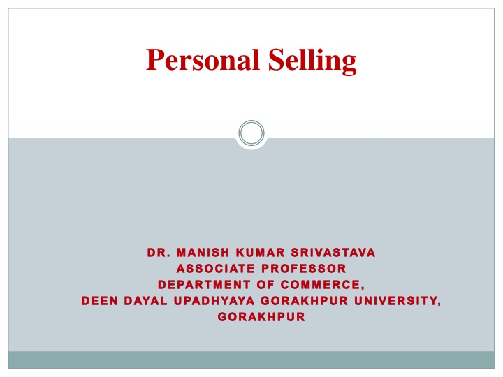 personal selling