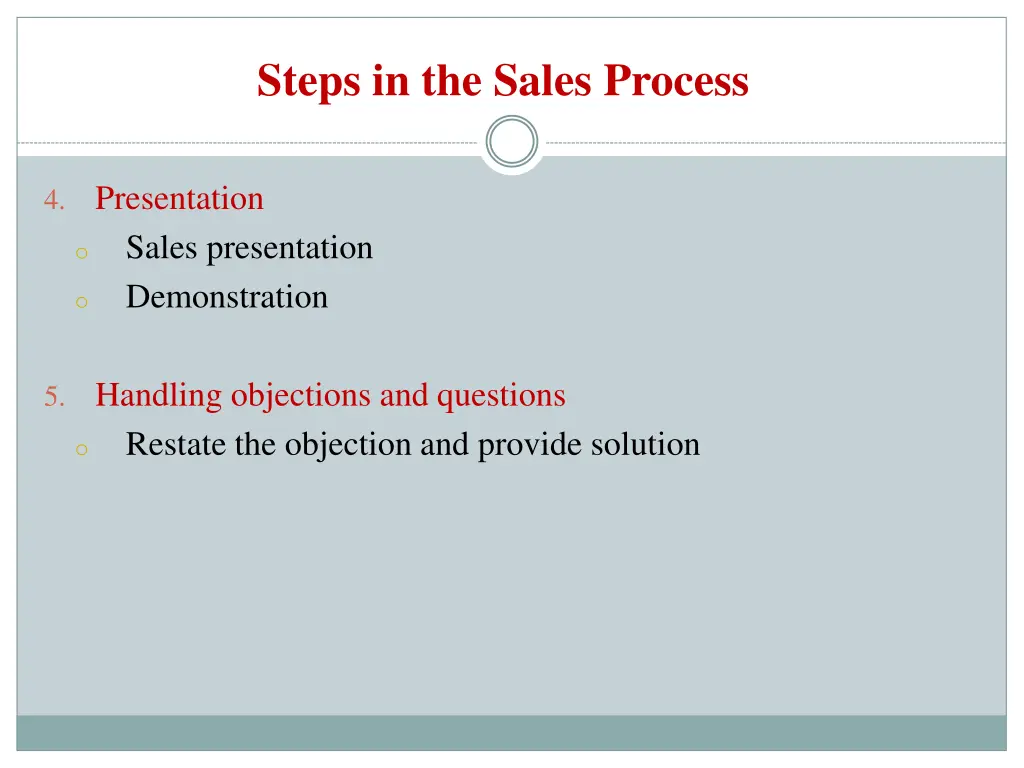 steps in the sales process 2
