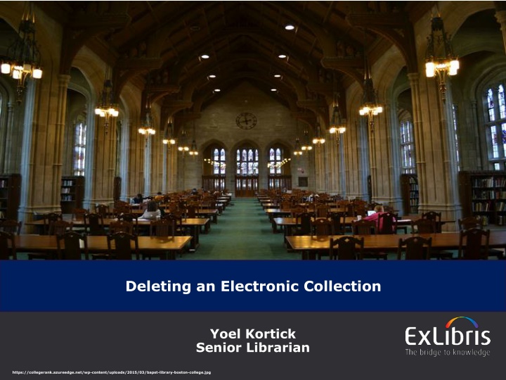 deleting an electronic collection