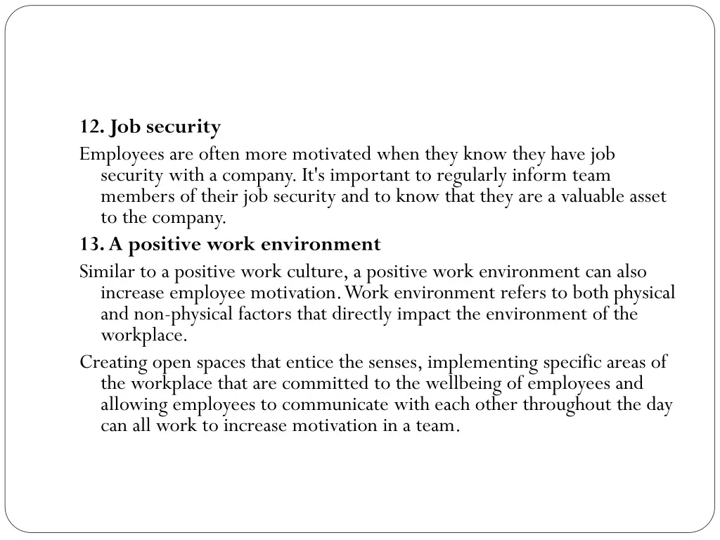 12 job security employees are often more