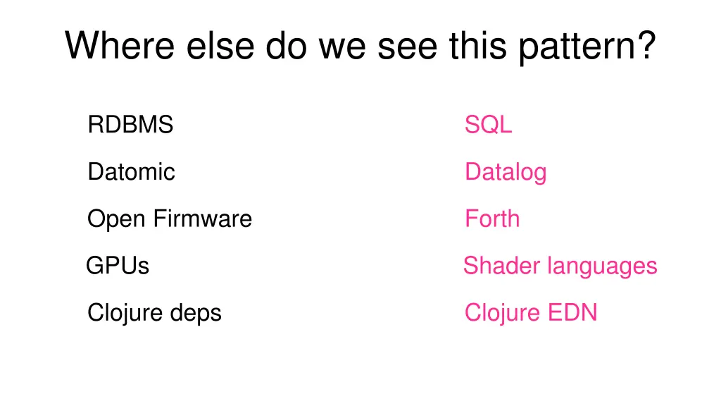where else do we see this pattern 1