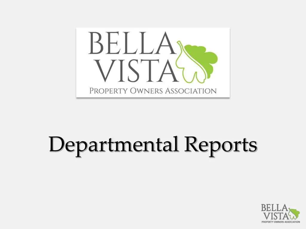 departmental reports