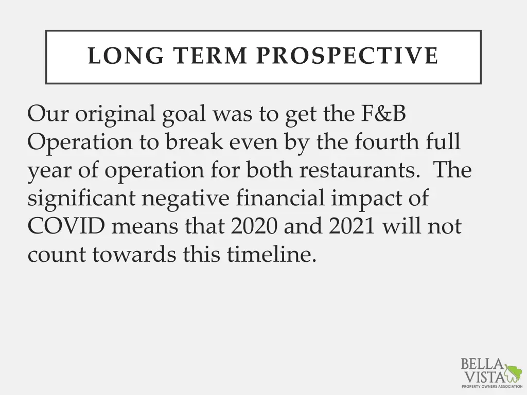 long term prospective