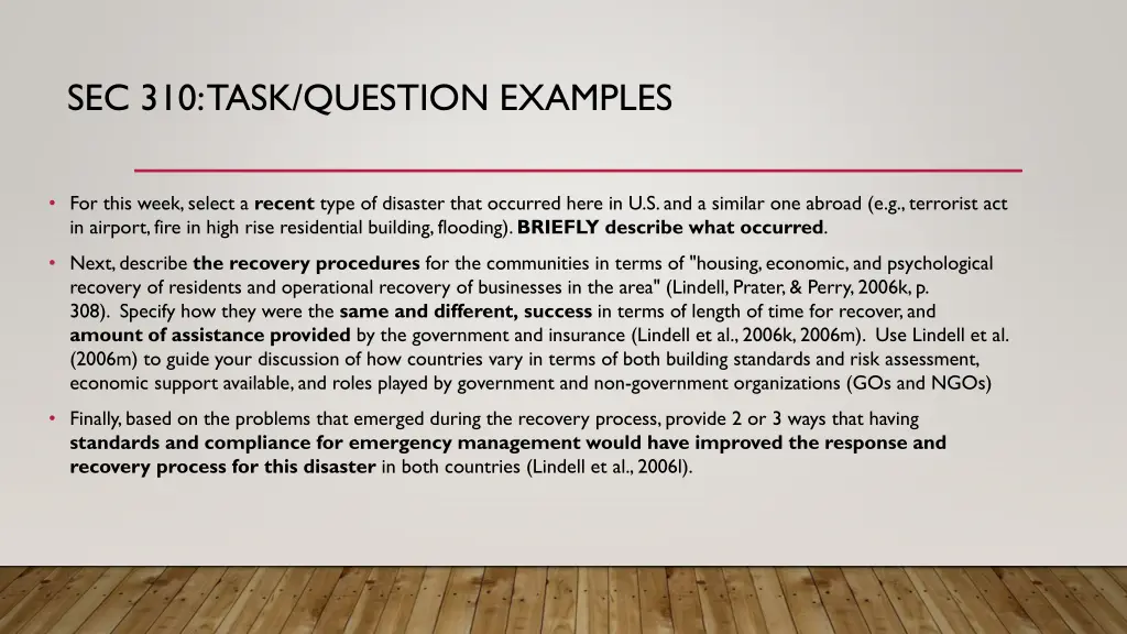 sec 310 task question examples