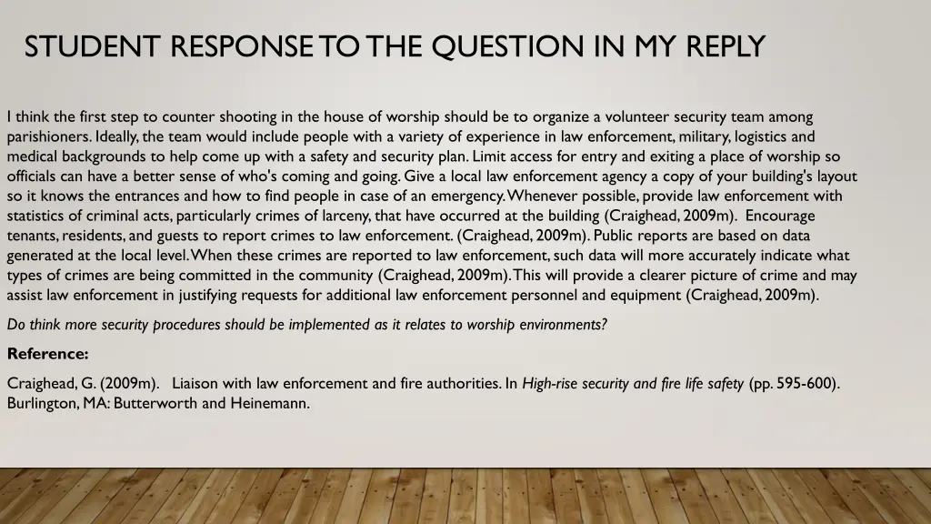 student response to the question in my reply