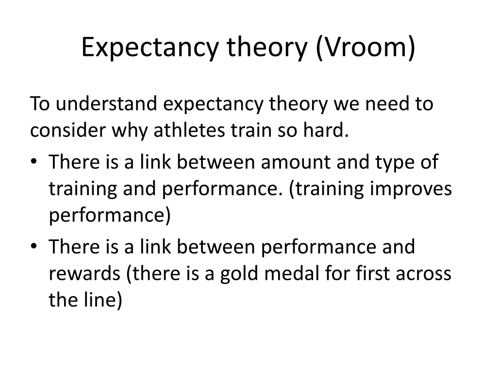 expectancy theory vroom
