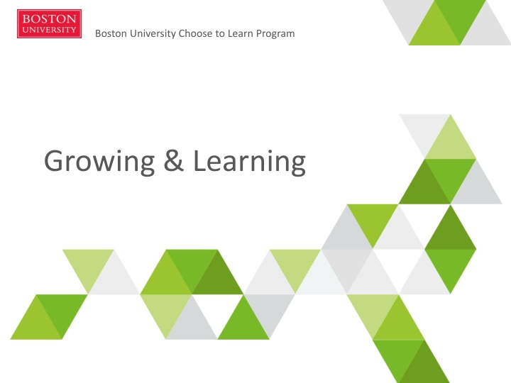boston university choose to learn program