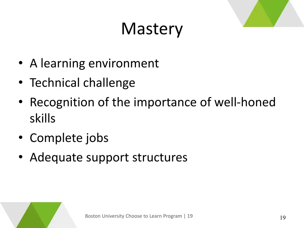 mastery