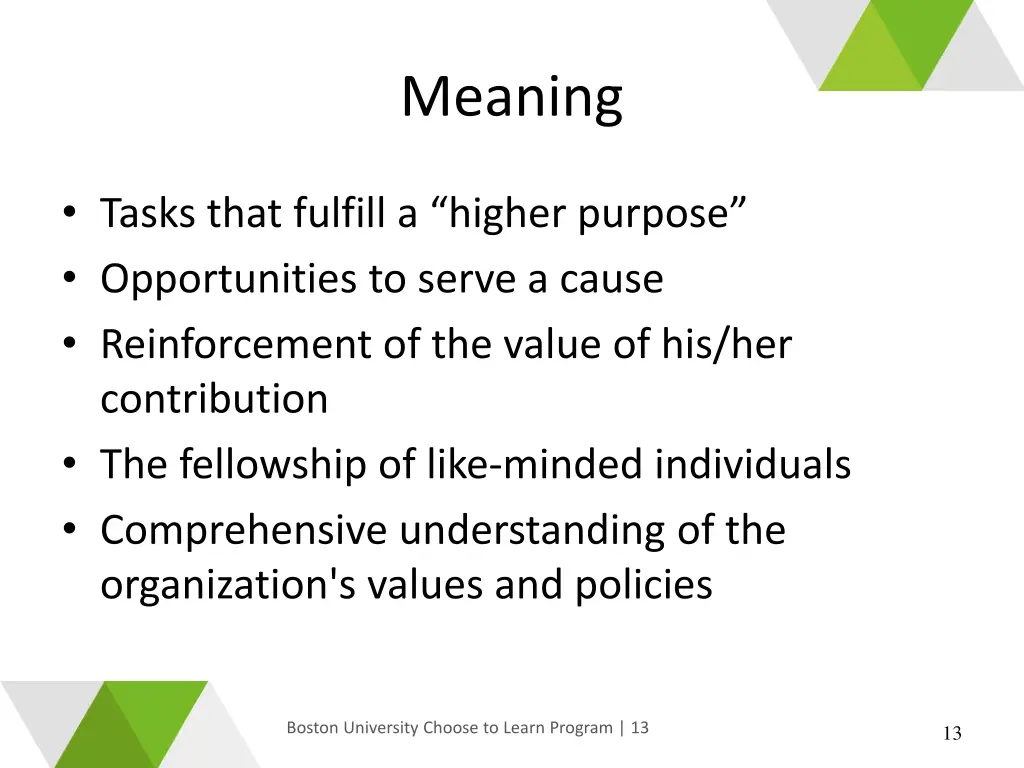 meaning