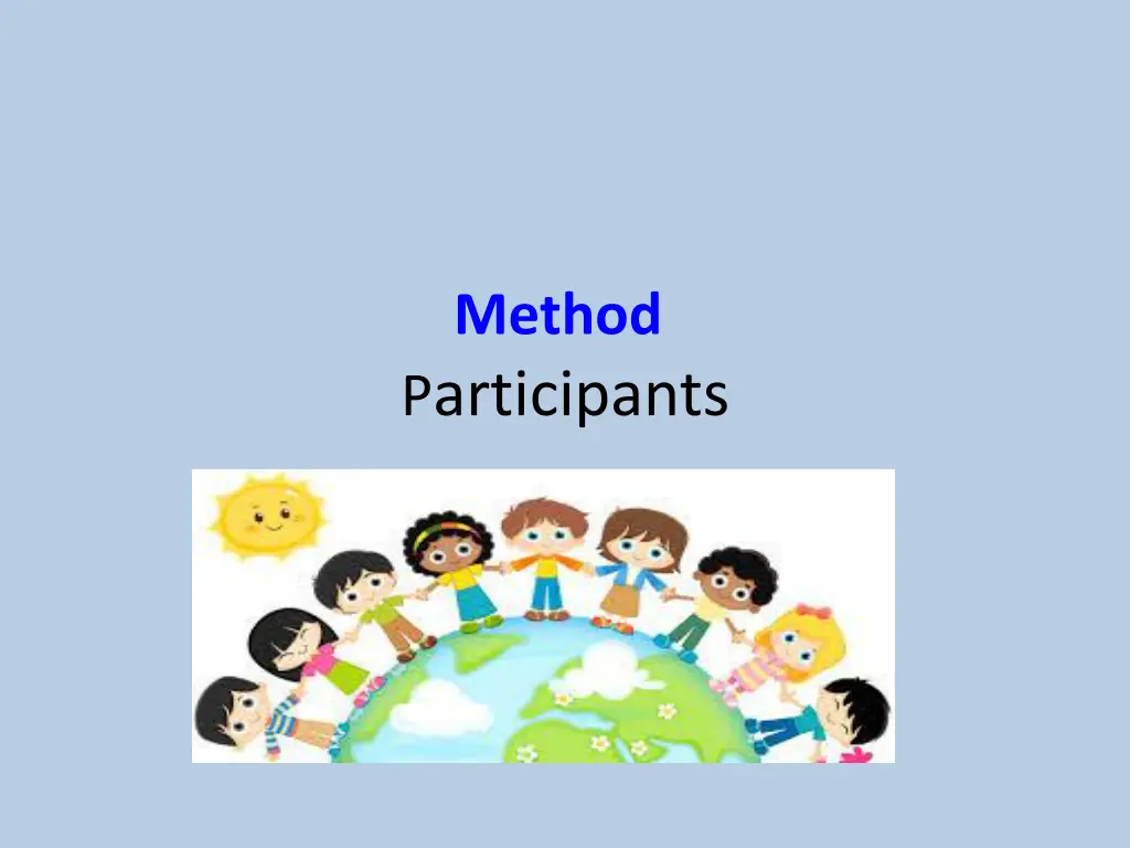 method p articipants