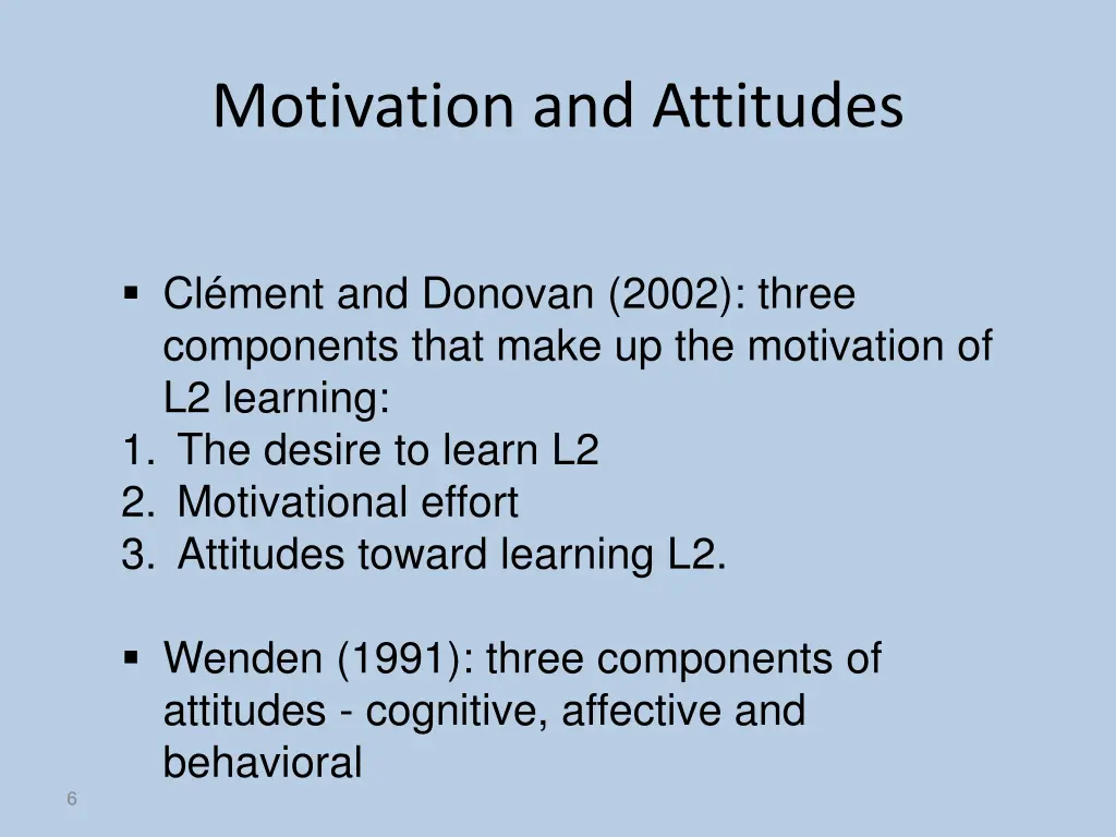 motivation and attitudes 1