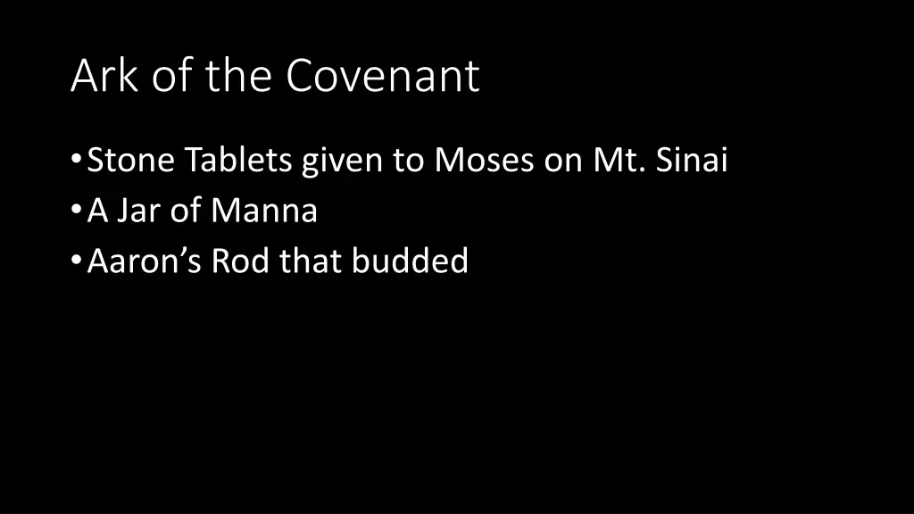 ark of the covenant 1