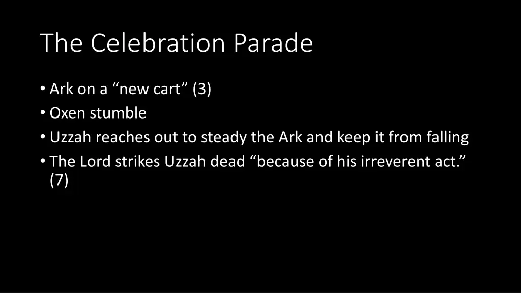 the celebration parade