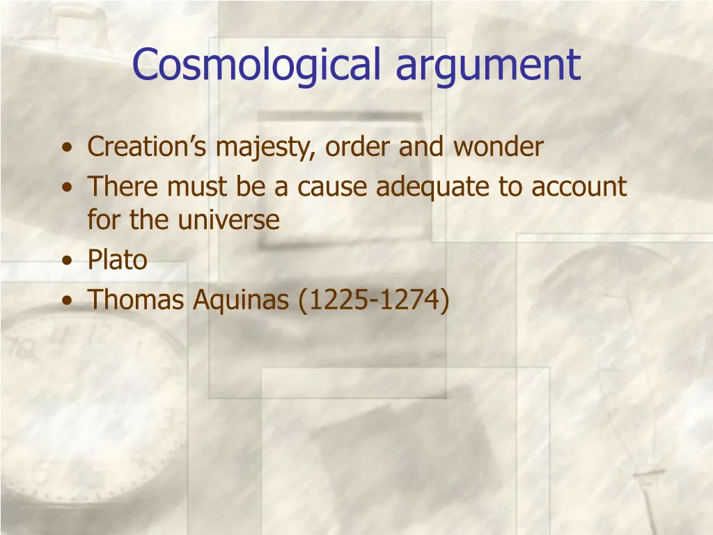 cosmological argument